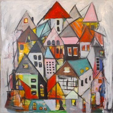 Bag Facaden malerier