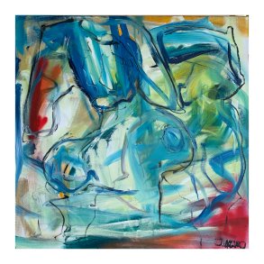 Det sted lige der   80x80 cm