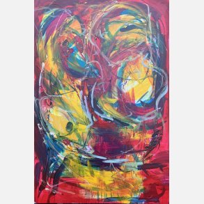 Ave Maria In The Red 150x100 cm