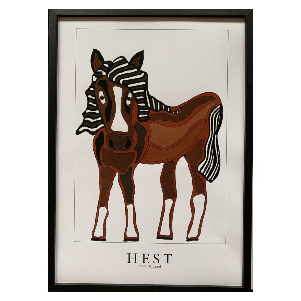 Hest  43,5x31,5 cm 