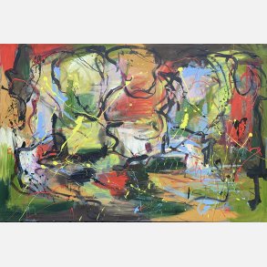 When all the leaves are green (147x219 cm) reserveret