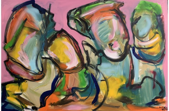 Nærværende nær (100x150 cm)