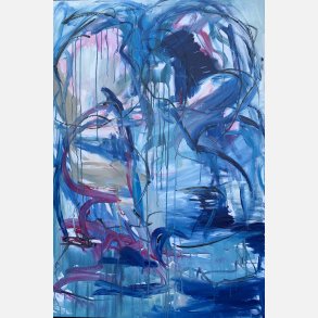 Spirit in Blue you left me 150x100 cm