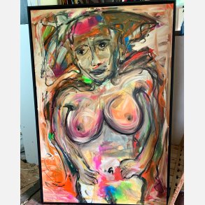 The Warrior One  150x100 cm - reserveret