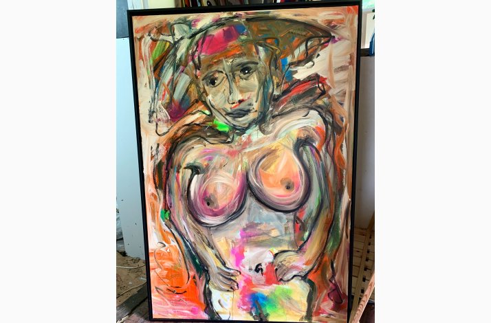 The Warrior One  150x100 cm - reserveret