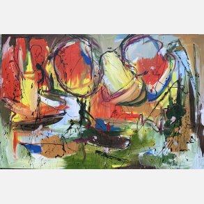 Follow the white rabbit (147x219 cm)