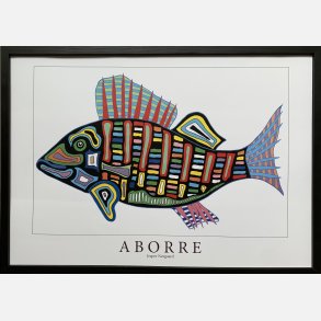 Aborre  sort  31,5x43,5 cm