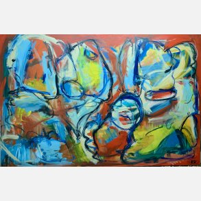 Close your eyes (100x150 cm)