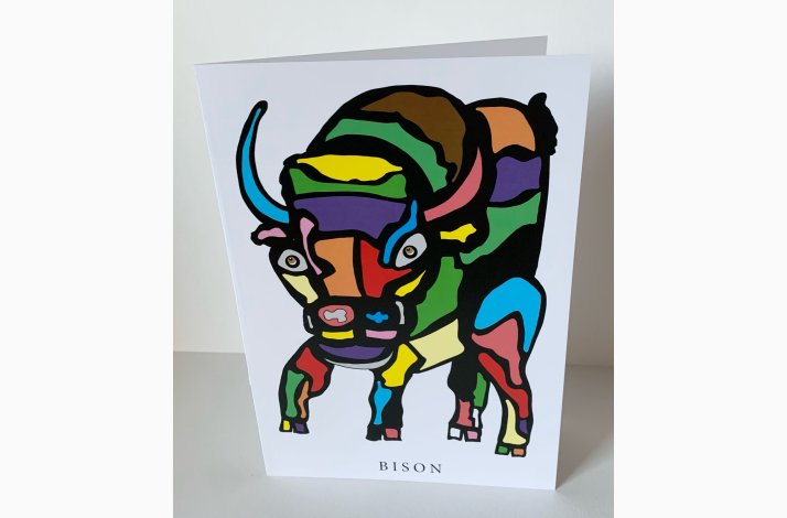 Bison  dobbeltkort 21x15 cm