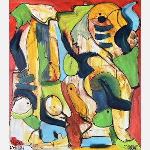 Cubic monday 90x80 cm