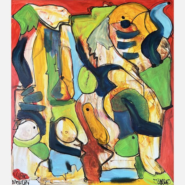 Cubic monday 90x80 cm