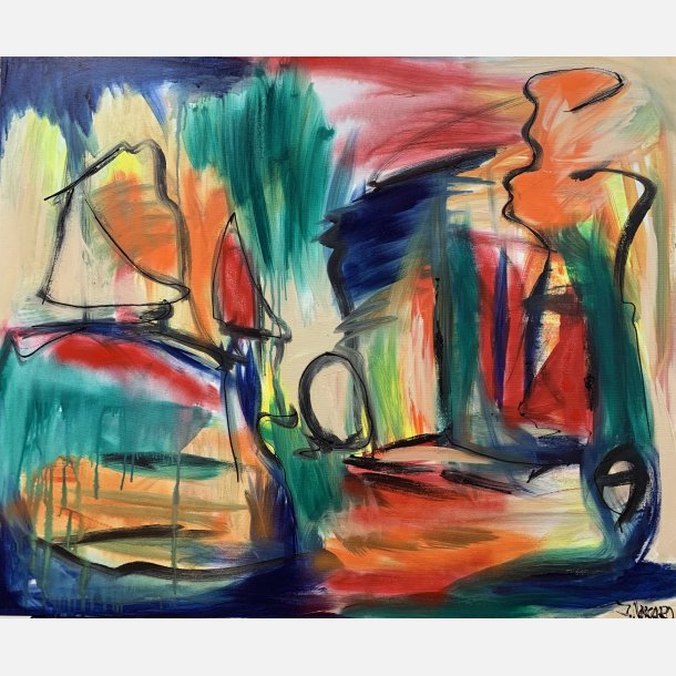 Kun for mig  100x120 cm
