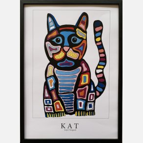 Kat  sort  43,5x31,5 cm