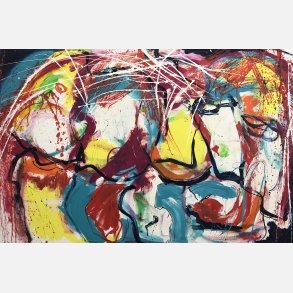 You and me in the color rain