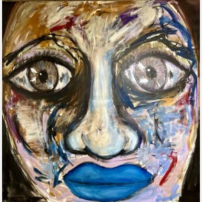 The Seraphina moment - Rockface 200x200 cm