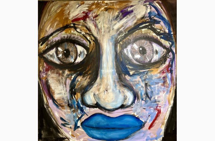 The Seraphina moment - Rockface 200x200 cm