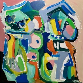 Et sted i forskellen 120x120 cm solgt