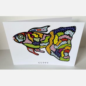 Guppy  15x21 cm dobbeltkort