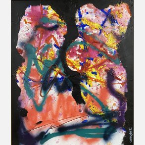 Silhouetternes dans 60x50 cm