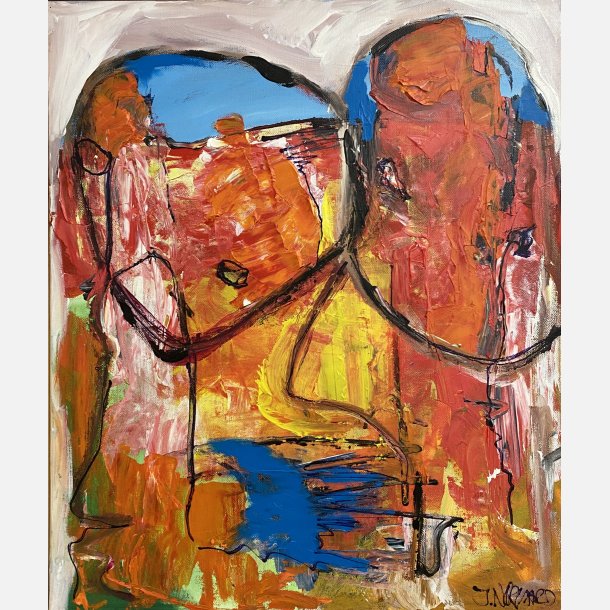 Solen skinner i dig selv n�r dit hjerte er bl�t 60x50 cm