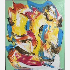 Et sted i venskabet 70x60 cm