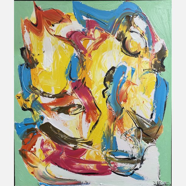 Et sted i venskabet 70x60 cm