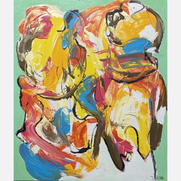 Et tredje sted i venskabet 70x60 cm