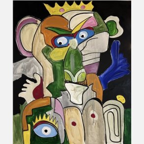 Du, min abekonge 120x100 cm