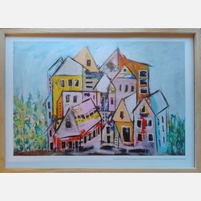 Somewhere in the Forrest you find - the secret house of mine 42x29,7 (kunstprint)m