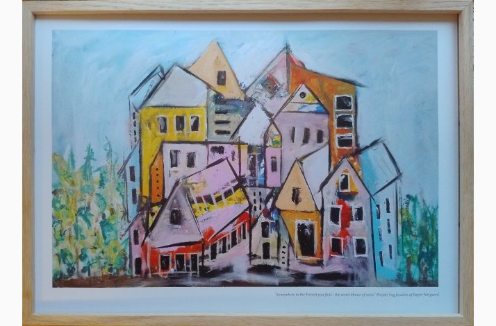 Somewhere in the Forrest you find - the secret house of mine 42x29,7 (kunstprint)m