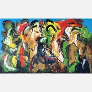 Livskrafterne 120x200 cm (olie p lrred)