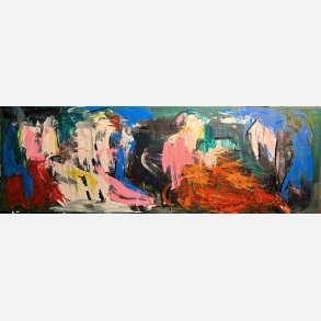 Det sted hvor flammer bor og alting gror 75x218 cm