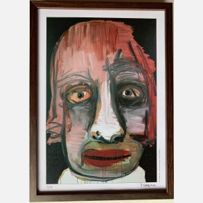 The Western Girl 29,7x21 cm indrammet