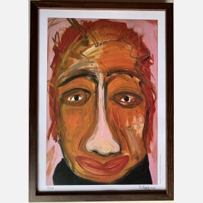 The Student 29,7x21 cm indrammet