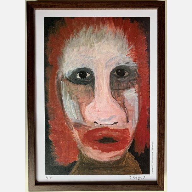 The Strawberry Girl 29,7x21 cm indrammet