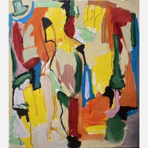 N�r l�ven finder sin hat - hvem er du s�? 90x80cm