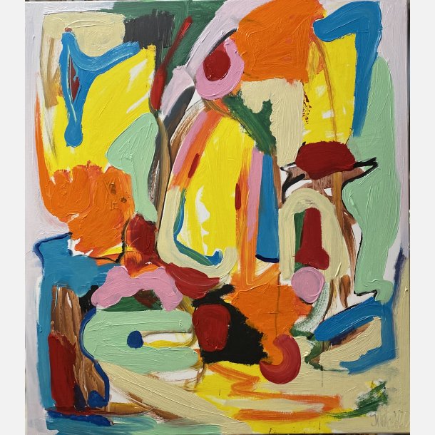 I et tankespind, t�nker krabben med den gr�nne klo sig ind 90x80 cm