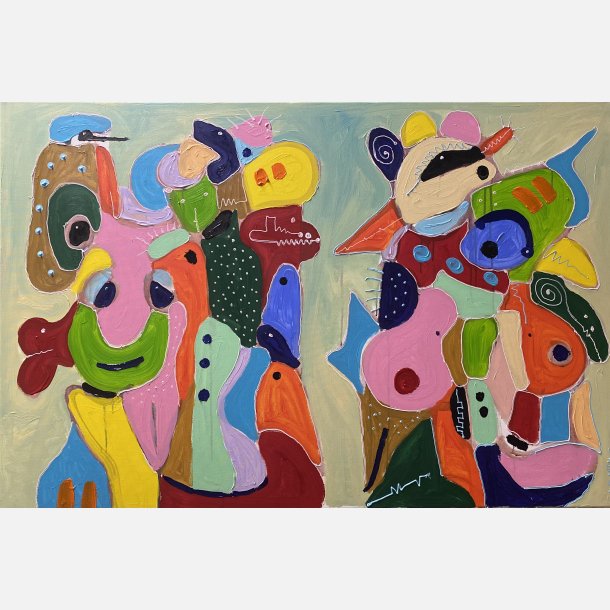 Livet i sin egen n�ddeskal 120x80 cm