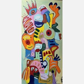 Det sammensatte dig 120x60 cm 