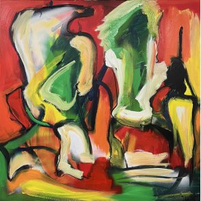 Har jeg set en engel  100x100 cm