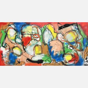 Hvem er med 70x140 cm