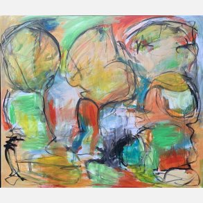 Story of the Old Samurai 120x140 cm