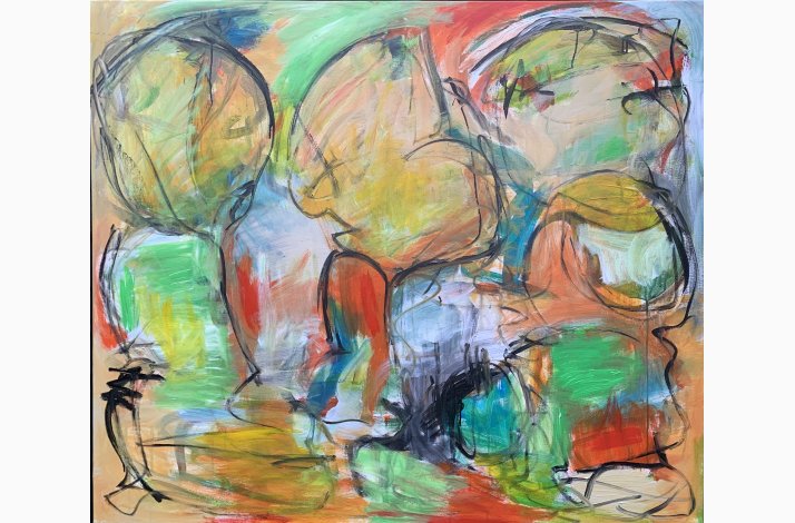 Story of the Old Samurai 120x140 cm
