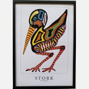 Stork  sort   43,5x31,5 cm