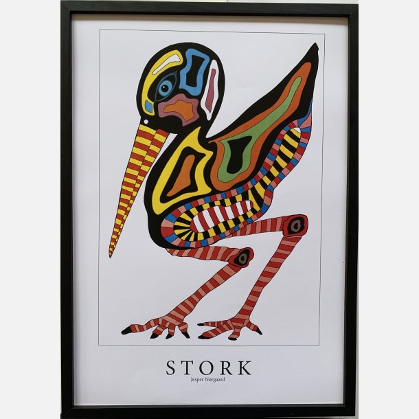 Stork  sort   43,5x31,5 cm