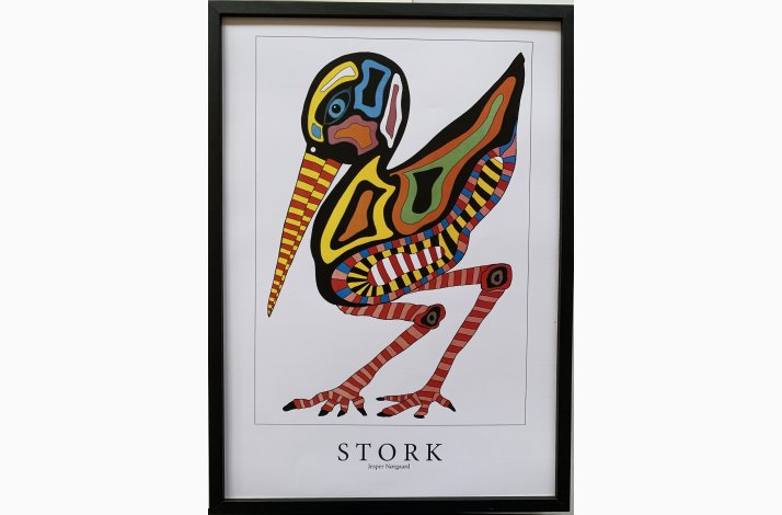Stork  sort   43,5x31,5 cm