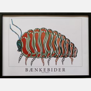 B�nkebider  r�d/gr�n 31,5x43,5 cm