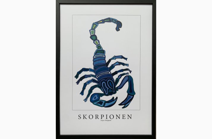 Skorpionen bl  - kunstprint 