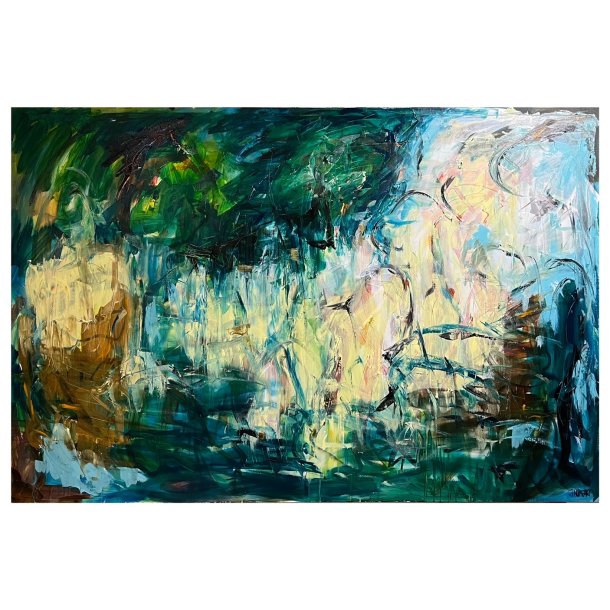 "I jagten p meningen" 146x218 cm