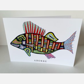 Aborre 15x21 cm dobbeltkort
